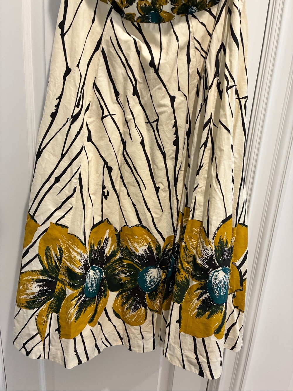 NWT Anthropologie Floral Halter Midi 16W Plus Size Petticoat Full Skirt Dress - Picture 6 of 10
